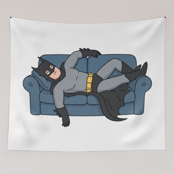 Item preview, Vigilante Superhero Relaxing Couch Art designed and sold by The Mellonaire.