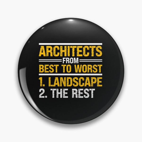 Item preview, Architects From Best To Worst Landscape designed and sold by unkngrauew.