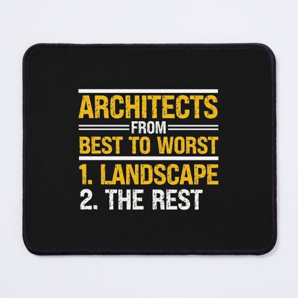 Item preview, Architects From Best To Worst Landscape designed and sold by unkngrauew.