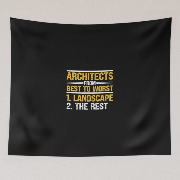 Item preview, Architects From Best To Worst Landscape designed and sold by unkngrauew.