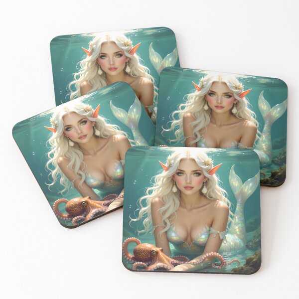 Item preview, Nereid With Octopus designed and sold by Jaenne.studio.