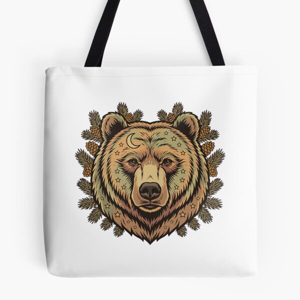 Item preview, Star Bear Guardian - Retro Grizzly Constellation Art designed and sold by Elevated PNW.