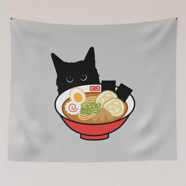 Item preview, Cat Loves Ramen designed and sold by GoblinBoutique.