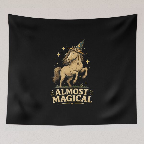Item preview, Almost Magical Horse Wizard Hat Unicorn designed and sold by felixpalette.