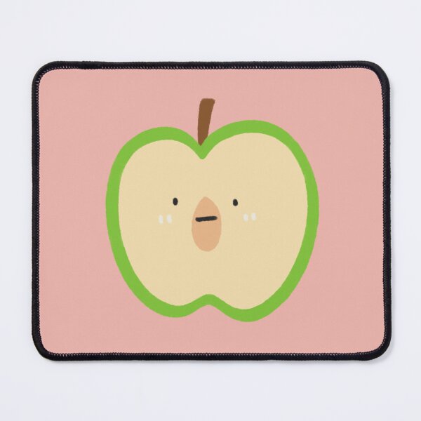 Item preview, Cute Green Apple Half Character with Face designed and sold by bySunnieStudio.