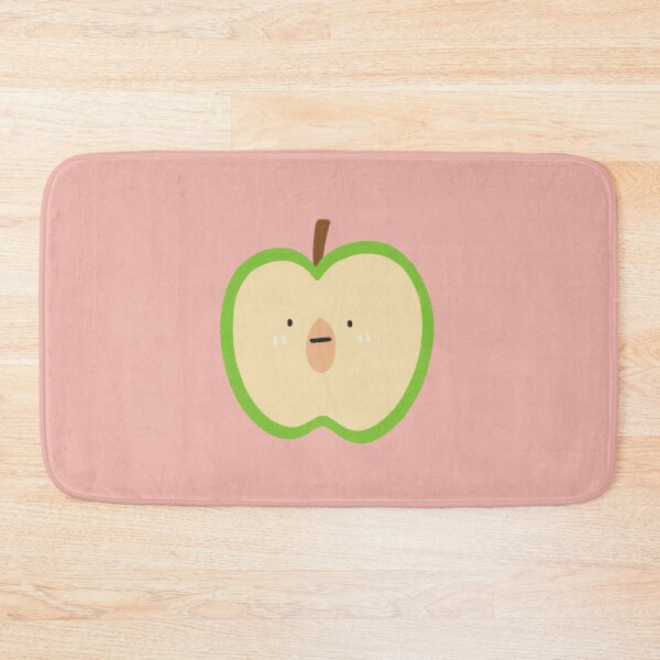 Item preview, Cute Green Apple Half Character with Face designed and sold by bySunnieStudio.