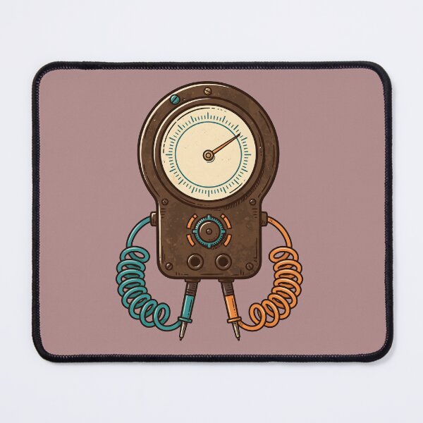 Item preview, Vintage Antique Electrical Meter Illustration designed and sold by PreeCha Art & Co..