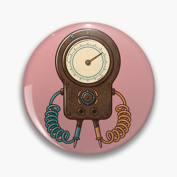 Item preview, Vintage Antique Electrical Meter Illustration designed and sold by PreeCha Art & Co..