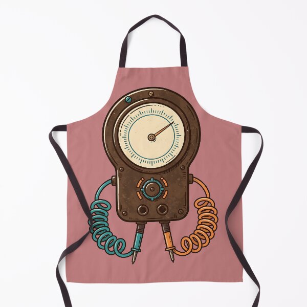 Item preview, Vintage Antique Electrical Meter Illustration designed and sold by PreeCha Art & Co..