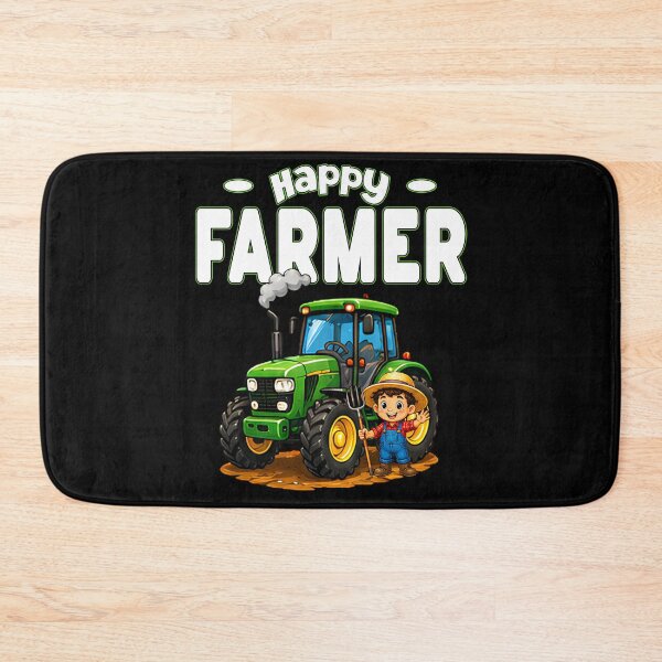Item preview, Happy Farmer Green Tractor Cute Little Boy Farming Cute Happy Farmer Green Tractor Kids Farming Art  designed and sold by Jt41.