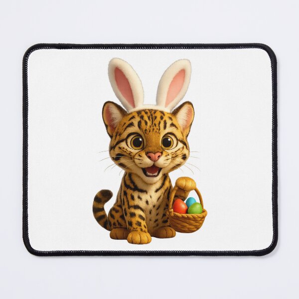 Item preview, Ocelot Easter Bunny designed and sold by Sillytoe.