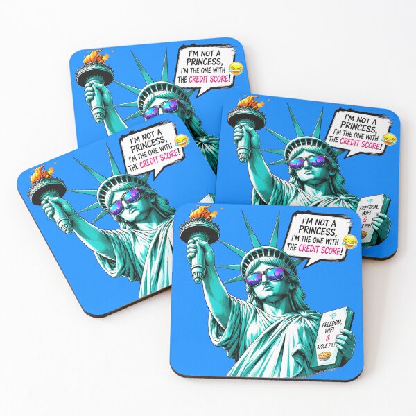 Item preview, I'm Not a Princess I'm The One With The Credit Score - Funny Sassy Statue of Liberty designed and sold by Kittcatking.