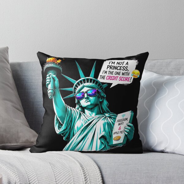 Item preview, I'm Not a Princess I'm The One With The Credit Score - Funny Sassy Statue of Liberty designed and sold by Kittcatking.