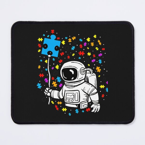 Item preview, Astronaut Holding Puzzle Piece Balloon Space designed and sold by iwaskojankat.