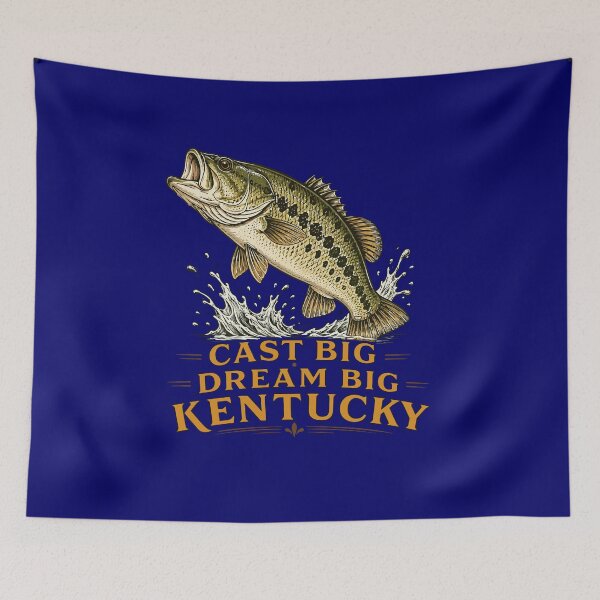 Item preview, Kentuckians Spots Bluegrass Fishing Angler designed and sold by taiche.