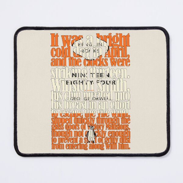 Item preview, Nineteen Eighty-Four Opening Penguin Book Stencil designed and sold by Cathedral of Curiosity.