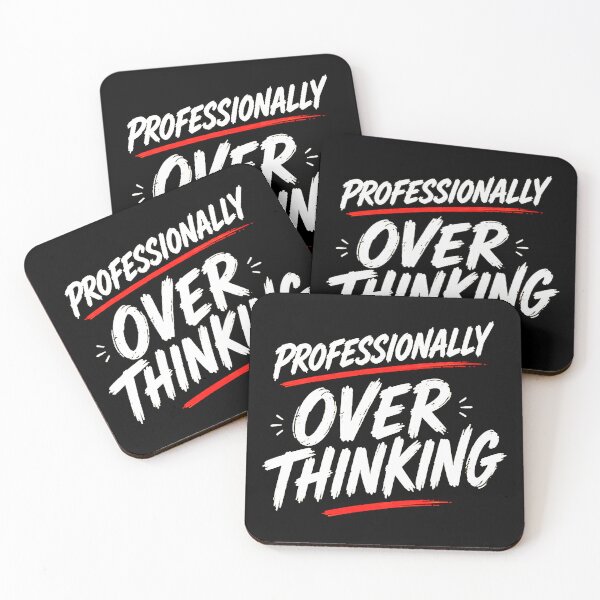 Item preview, Professionally Overthinking – Funny Overthinker Quote designed and sold by Abidel.