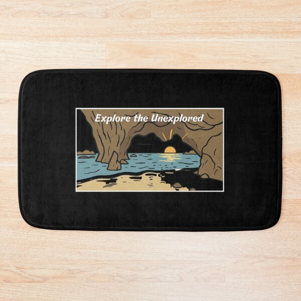 Item preview, Explore The Unexplored Cave Sunset Ocean Adventure Sticker designed and sold by FestivityFinds.