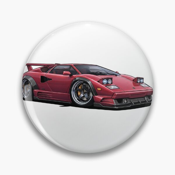 Item preview, Lamborghini Countach Cartoon designed and sold by ToonMyRide.