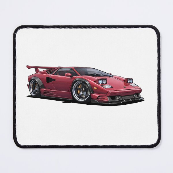 Item preview, Lamborghini Countach Cartoon designed and sold by ToonMyRide.