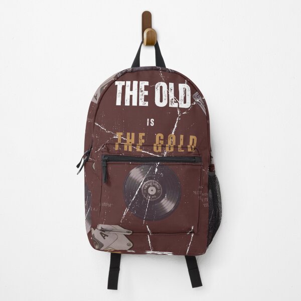 Item preview, The Old Is Gold Retro Audio Typography designed and sold by FatmaAhmed90.