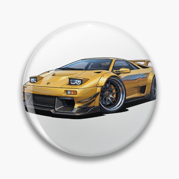 Item preview, Lamborghini Diablo Cartoon designed and sold by ToonMyRide.