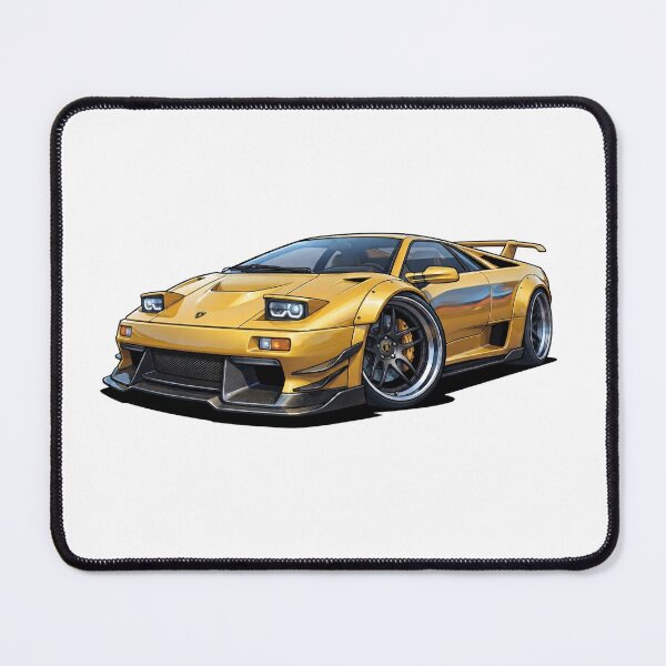 Item preview, Lamborghini Diablo Cartoon designed and sold by ToonMyRide.