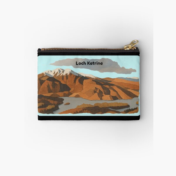 Item preview, Loch Katrine Scotland Papercut Mountain Lake Travel Sticker designed and sold by FestivityFinds.