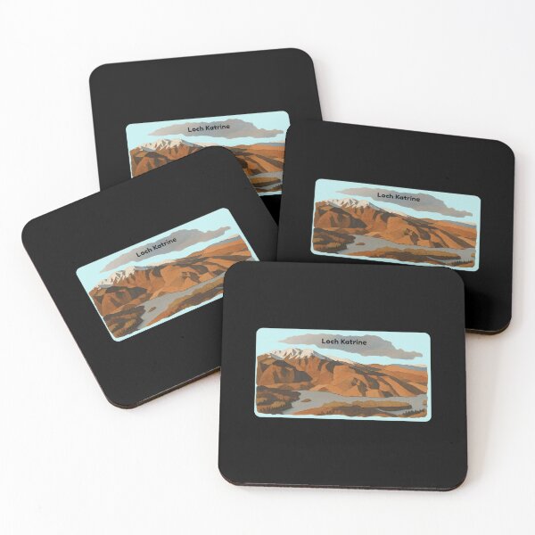 Item preview, Loch Katrine Scotland Papercut Mountain Lake Travel Sticker designed and sold by FestivityFinds.