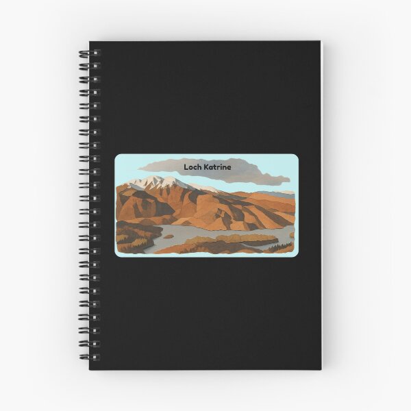 Item preview, Loch Katrine Scotland Papercut Mountain Lake Travel Sticker designed and sold by FestivityFinds.