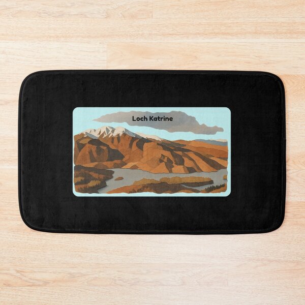 Item preview, Loch Katrine Scotland Papercut Mountain Lake Travel Sticker designed and sold by FestivityFinds.