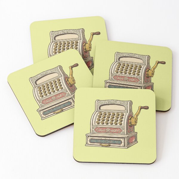 Item preview, Vintage Ornate Cash Register Illustration designed and sold by PreeCha Art & Co..