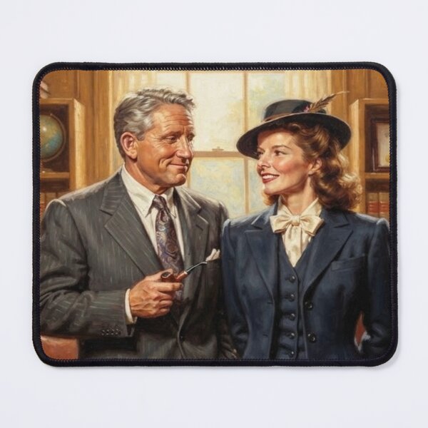 Item preview, Spencer Tracy and Katharine Hepburn designed and sold by Stinky Steve OG.