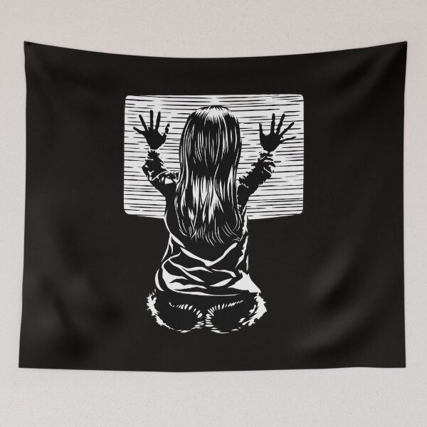 Item preview, Girl Hands on Static TV Screen designed and sold by findOutDraw.