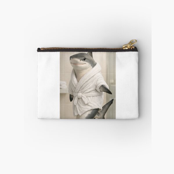 Item preview, Reef Shark Wearing a Bathrobe designed and sold by Sillytoe.