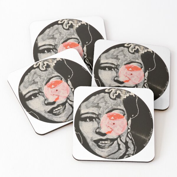 Item preview, Billie Holiday Jazz Portrait Painted on Vinyl Record Wall Art – Facevinyl #3 designed and sold by Yurii Yermolenko.