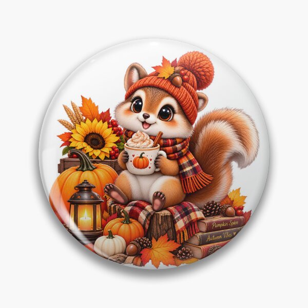 Item preview, Cute Chipmunk Pumpkin Spice Cozy Autumn designed and sold by TinyWeird.
