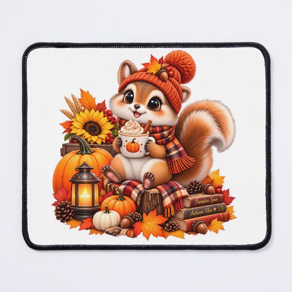 Item preview, Cute Chipmunk Pumpkin Spice Cozy Autumn designed and sold by TinyWeird.