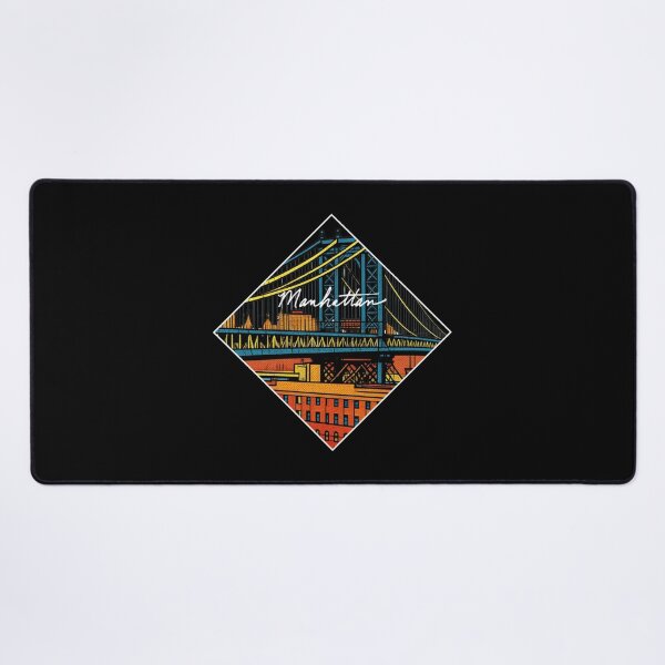 Item preview, Manhattan Bridge New York City Vintage Pop Art Diamond Sticker designed and sold by FestivityFinds.