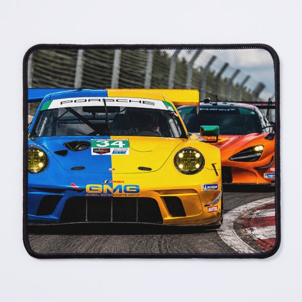 Item preview, Porsche vs McLaren Battle on the track designed and sold by CHROME & WILD AUTOMOTIVE ART & PHOTOGRAPHY.