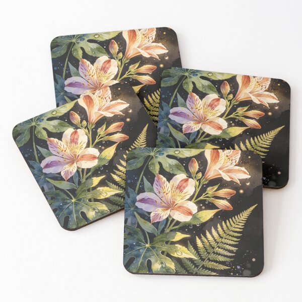 Item preview, Botanical Watercolor: Lilies of the Incas designed and sold by EduMaru_Arts.