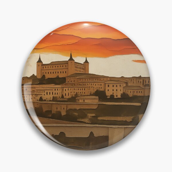 Item preview, Toledo Spain Paper Cut Art Sunset Cityscape designed and sold by FestivityFinds.