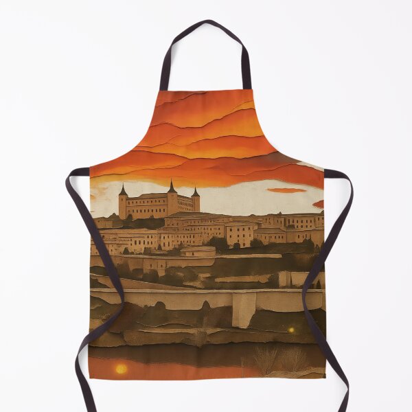 Item preview, Toledo Spain Paper Cut Art Sunset Cityscape designed and sold by FestivityFinds.