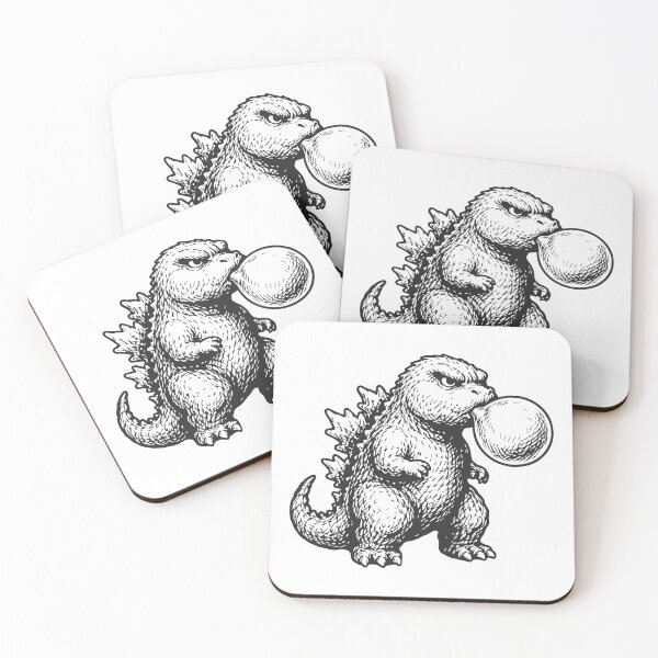 Item preview, Cute Godzilla Bubble Gum designed and sold by FLATVAC STICKER.