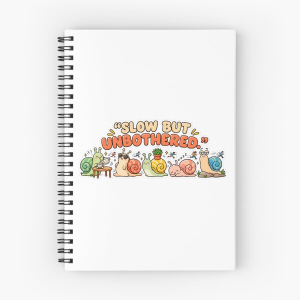 Item preview, Slow But Unbothered Funny Snail | Cute Relaxed Snail Humor Gift designed and sold by MrDev.