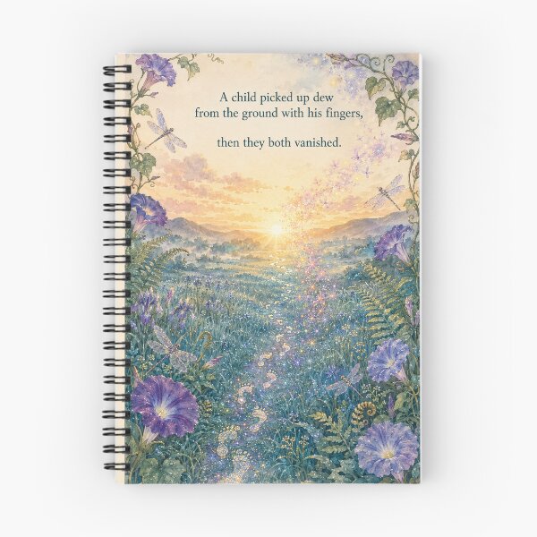 Item preview, Vanished Dew - Golden Footprints Haiku designed and sold by Enchanting World.