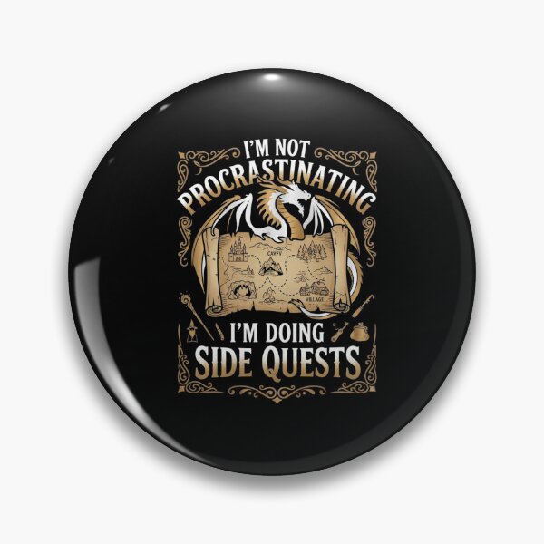 Item preview, I'm Not Procrastinating I'm Doing Side Quests Fantasy Gamer Design designed and sold by Ostericaimusa.