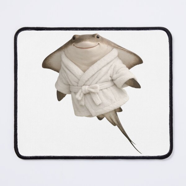 Item preview, Cozy Stingray in a White Bathrobe designed and sold by Sillytoe.