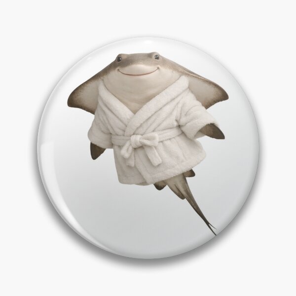Item preview, Cozy Stingray in a White Bathrobe designed and sold by Sillytoe.