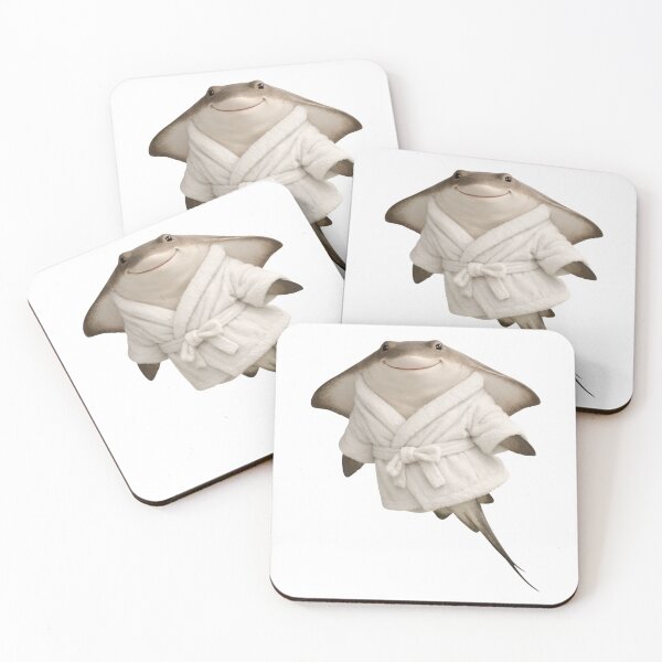 Item preview, Cozy Stingray in a White Bathrobe designed and sold by Sillytoe.